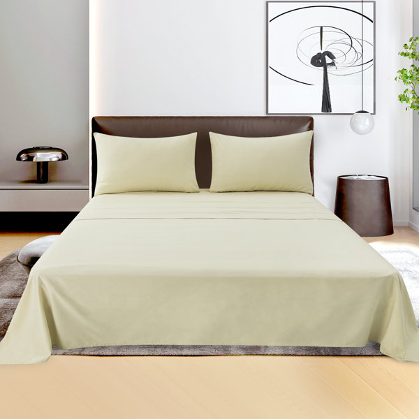 Eider & Ivory™ Microfiber Sheet Set With Bonus Pillowcase Wayfair